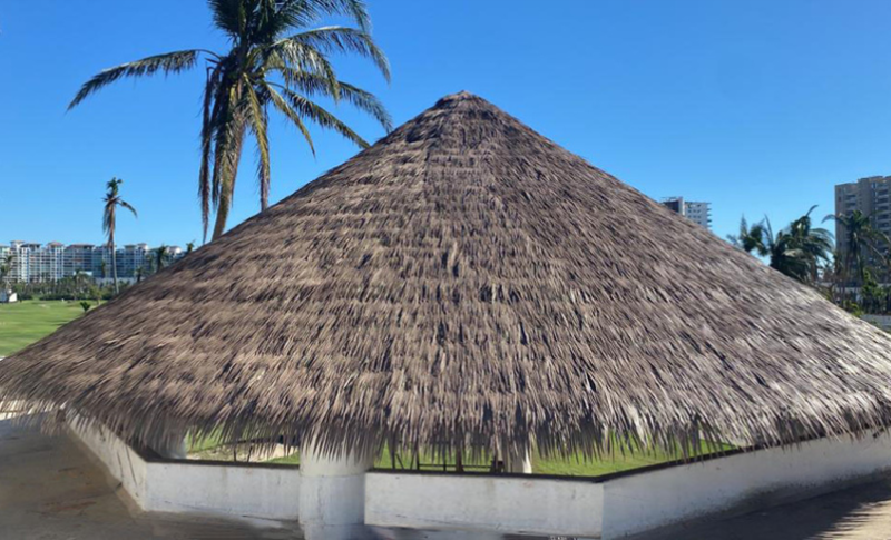 techo con palapa modelo caribe