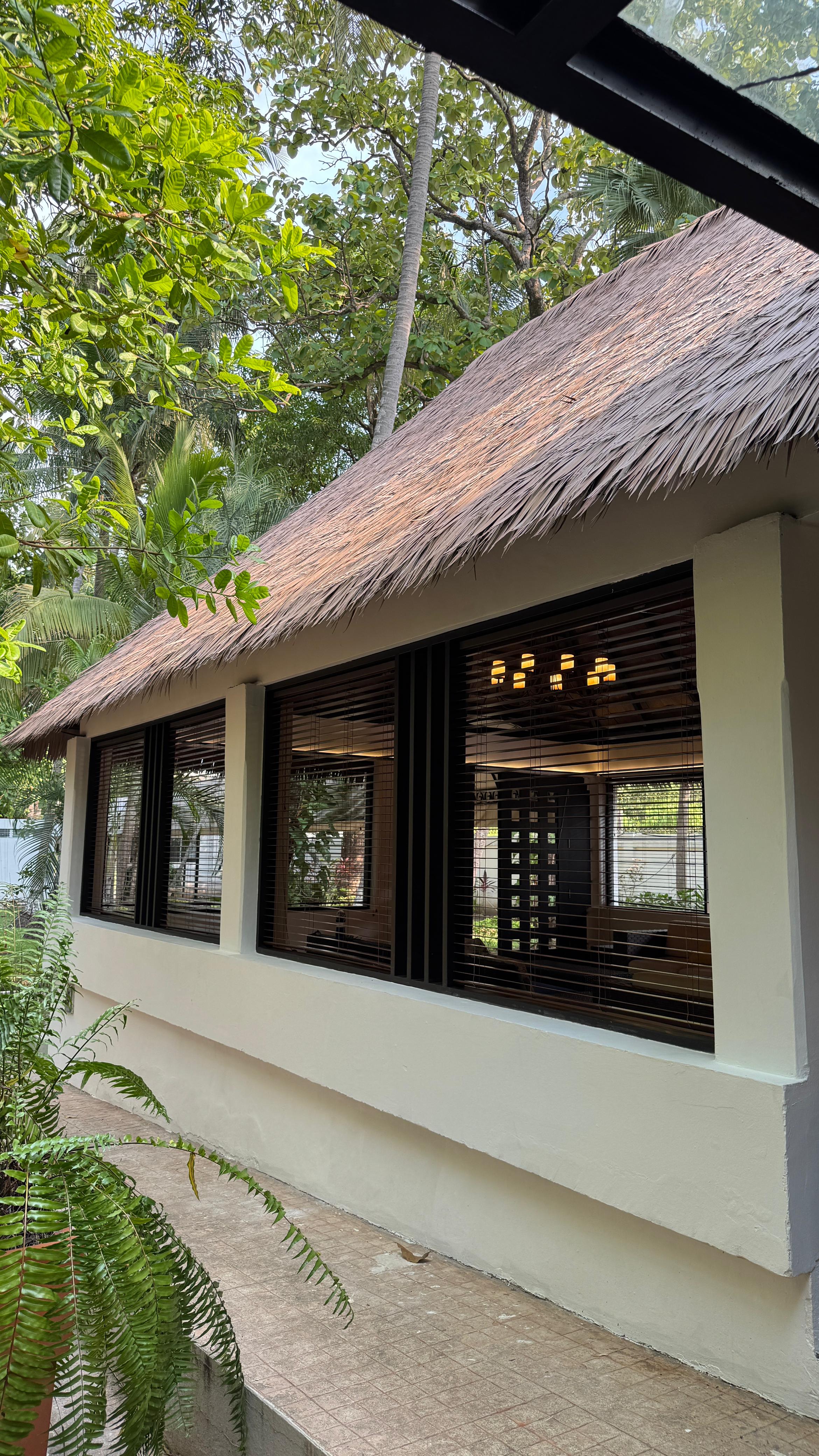 Detalle palma sintética